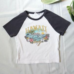 Roxy Girl's Hawaii cropped t-shirt